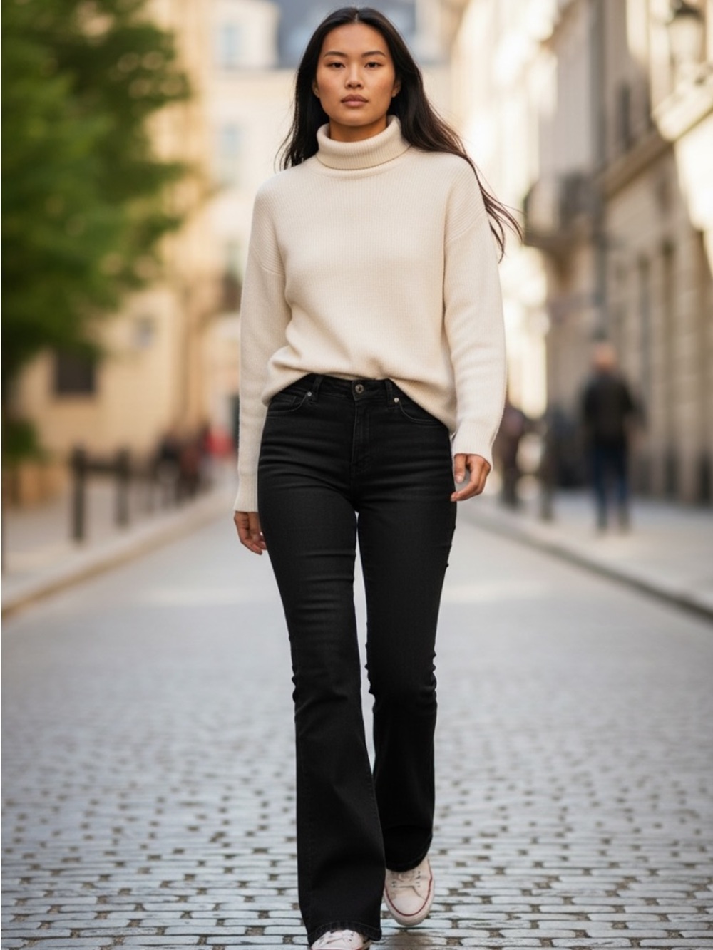 Casual Ann Taylor Loft Women’s Black 12 Hi-rise Flare Jeans